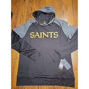 Fanactics New Orleans Saints Hoodie Sweatshirt Size MENS LARGE NFL FOOTBALL NWT